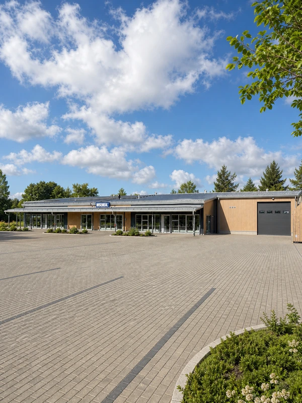 Exterior of the WISEMEAL production home at Zaļā iela 3, Gulbene